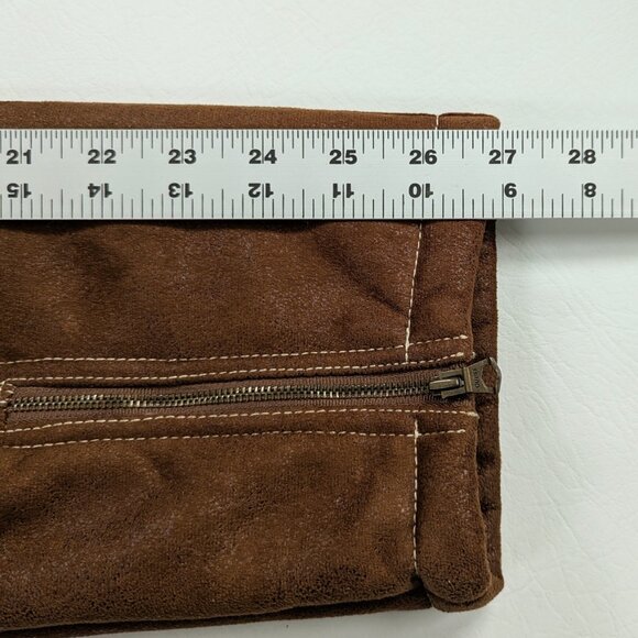 Guess Men's Faux Suede Shearling Biker Jacket Size XXL Brown - Picture 9 of 9